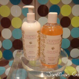 Crabtree & Evelyn Ginger Spice Bath & Shower Gel Body Lotion 500mL 16.9 Fl Oz